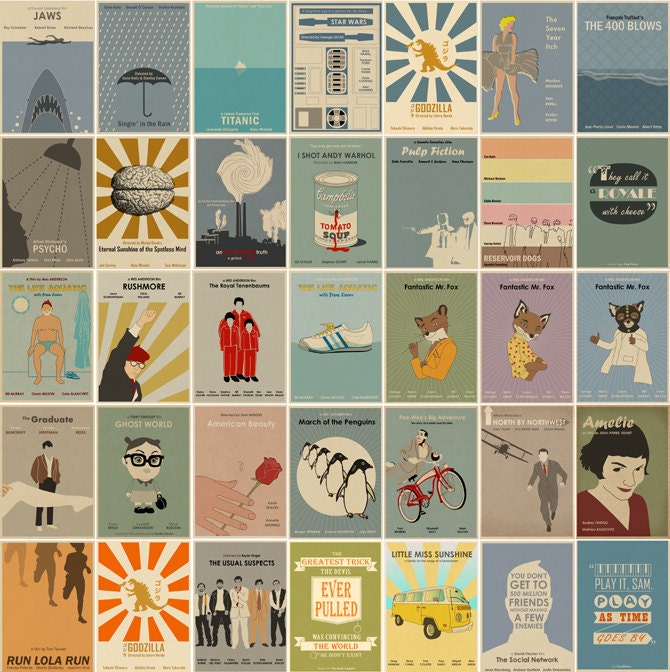 SALE - Set of 35 Movie Prints