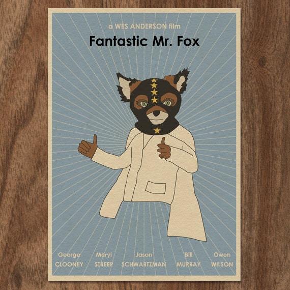Fantastic Mr. Fox 16x12 Movie Poster
