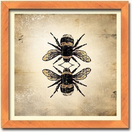 6x6 Insect Print - Bumble Bee