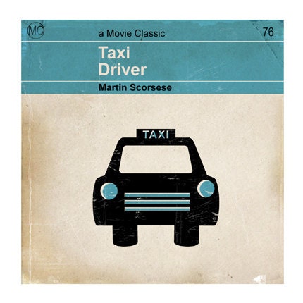 6x6 Classic Vintage Movie Print - Taxi Driver