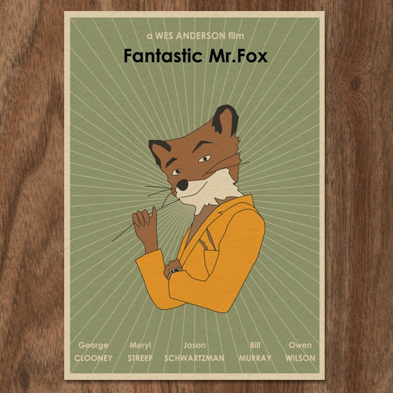 Set of 3 Fantastic Mr Fox limited edition prints