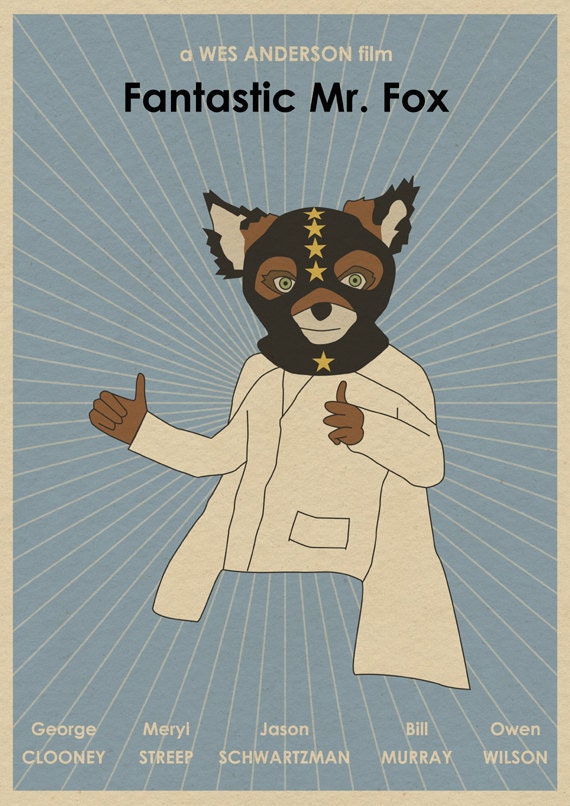 Fantastic Mr. Fox 16x12 Movie Poster