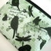 Green Zipper Pouch Coin Purse Eco Friendly Little Gadget Case Padded - NEW Natures Walk