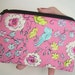 SALE Bird Zipper Coin Purse Pouch Gadget Case ECO Friendly Padded - London Blue Bird on Pink