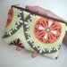 Little Zipper Pouch Coin Purse Gadget Case ECO Frlendly Padded - Orange Medallion
