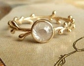 White Rose Cut Diamond Wreath Ring - Deposit