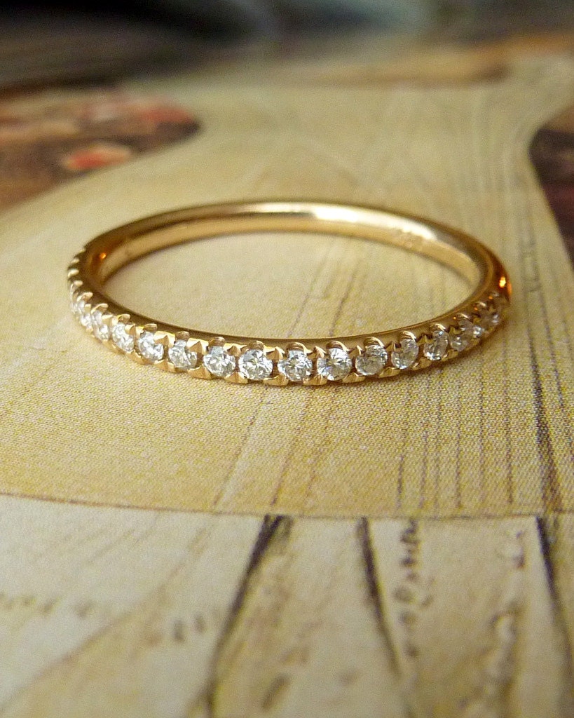 Half Eternity Round Diamond Band