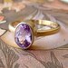 Pink Oval Cut Sapphire Ring