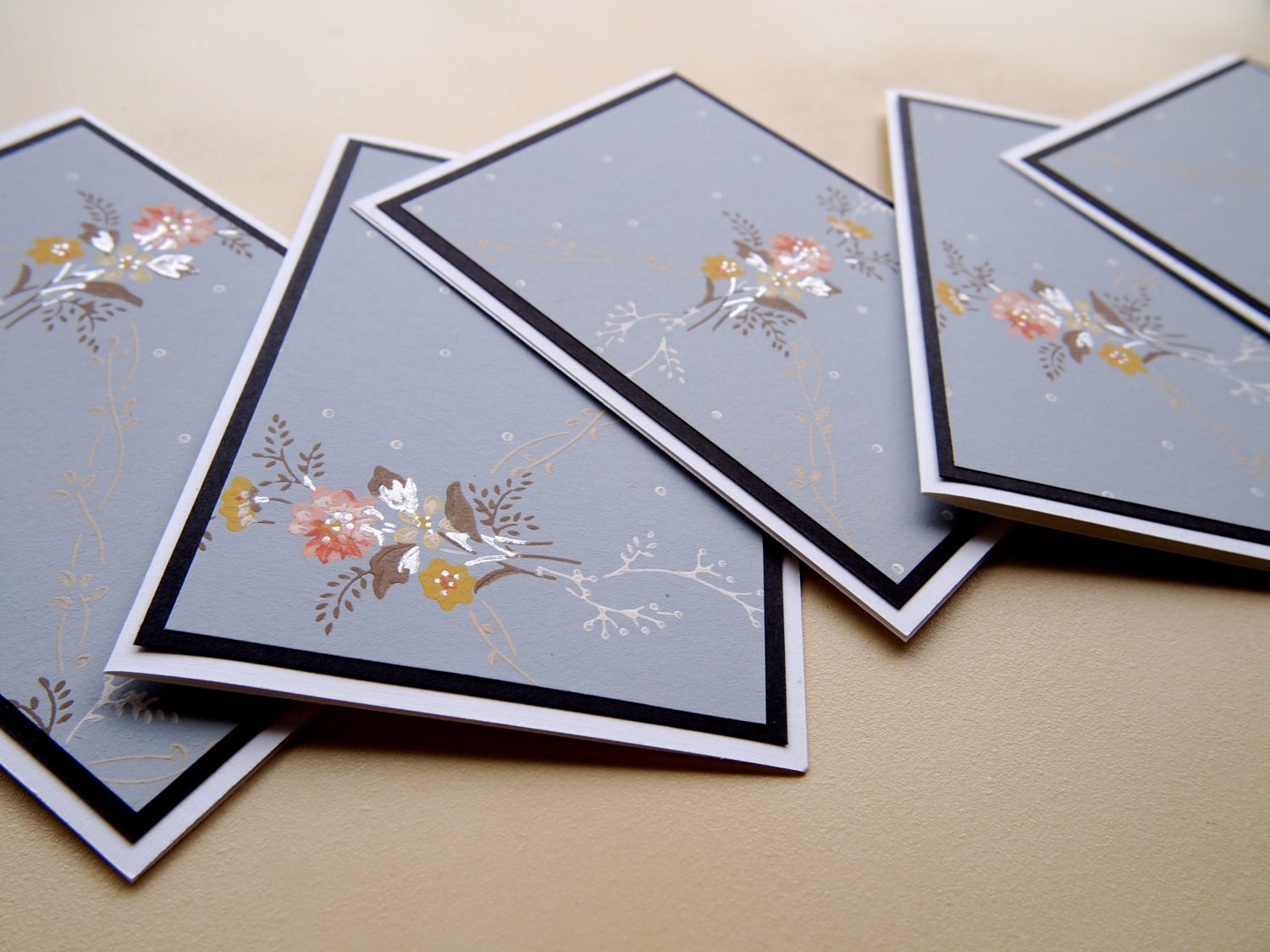 Vintage Wallpaper Note Cards