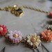Daisy Flower Necklace, Gold Tone, Flower Girl, Garden Wedding