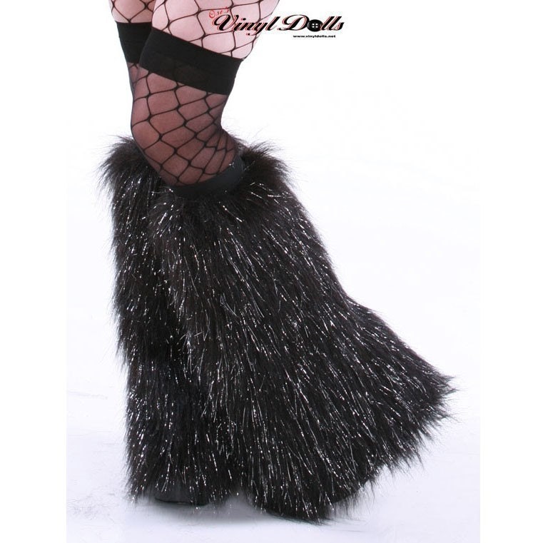 GLITTER FLUFFIES Fluffy Leg Warmers Fuzzy Boot by OsisVinylDolls
