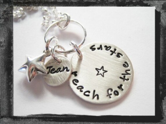 Two Disc.....Reach For The Stars....Graduation Necklace