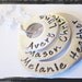 Hand Stamped Jewelry - Personalized Sterling Silver Washer Charm necklace