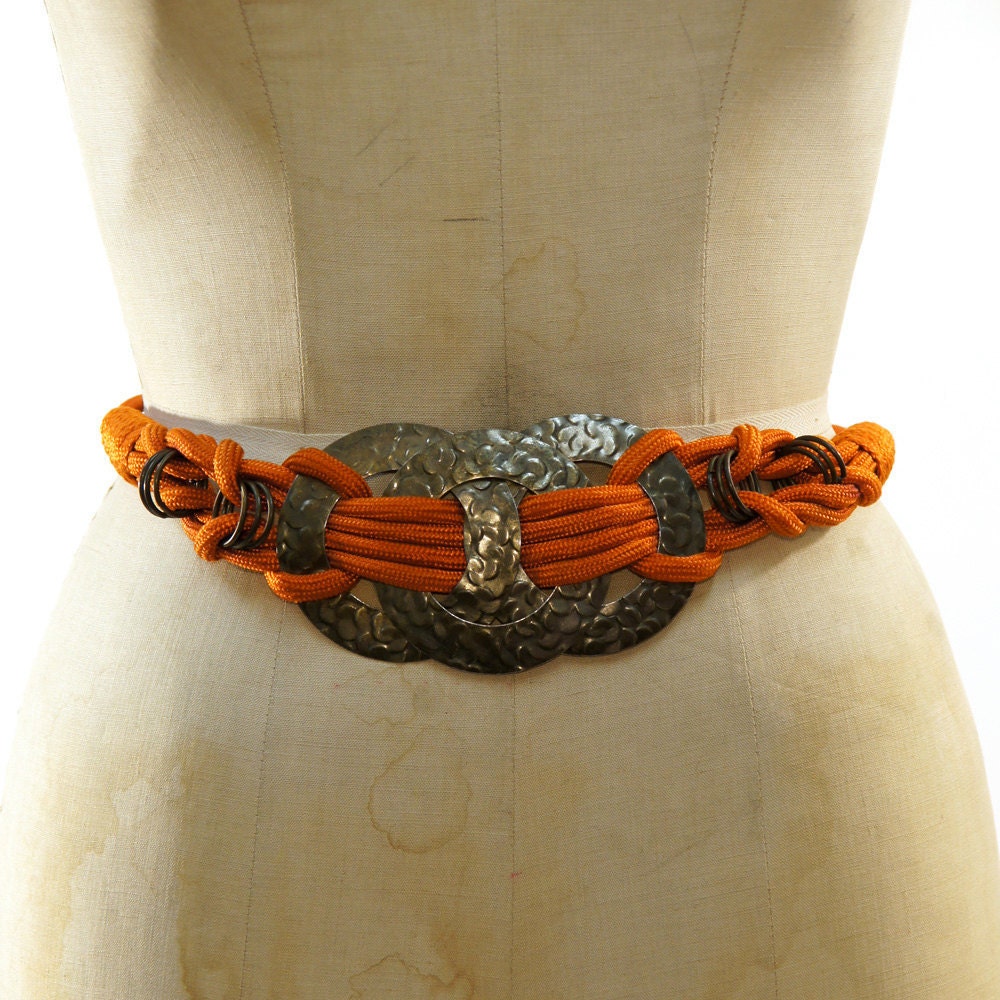 Knotted Cords & Brass Belt 70's 80's