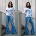 SALE Bell Bottom Jeans Repurposed Upcycled Mavi Brand sz 34