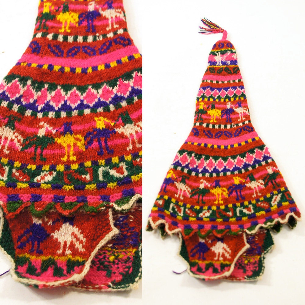 Peruvian Knitted Child's Pointy Stocking Cap