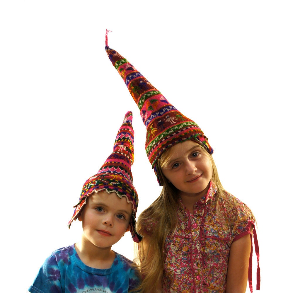 Peruvian Knitted Child's Pointy Stocking Cap