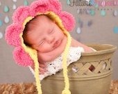 newborn flower bonnet photography prop