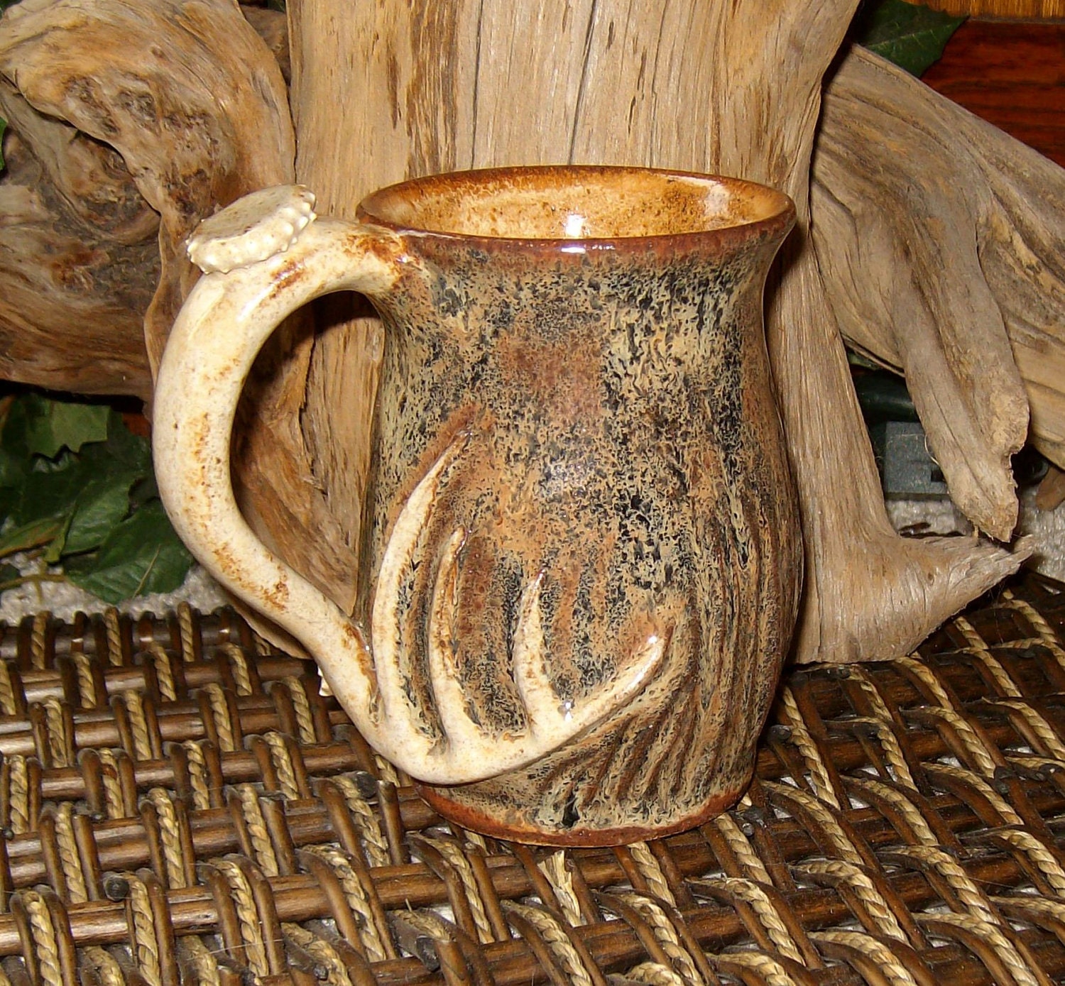 Large Handmade Ceramic Deer Antler Style By Earthelements On Etsy