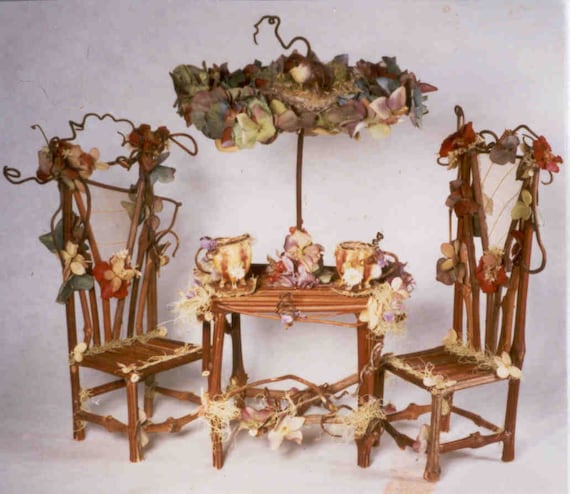 Photo Card of Fairy Furniture, "Fairytale Teaparty"