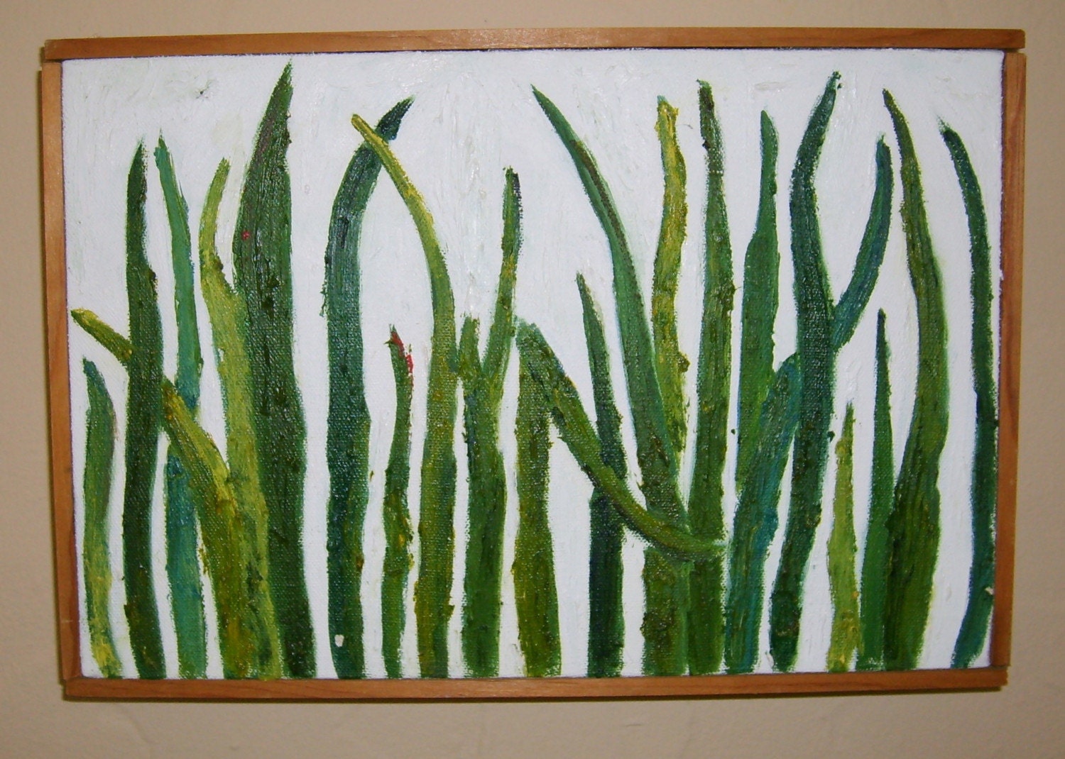 grass oil painting