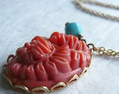 SALE - Take 50% Off - Valerie - Vintage and Brass Necklace