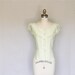 Pale Spearmint Green Lace Trimmed Vintage Blouse