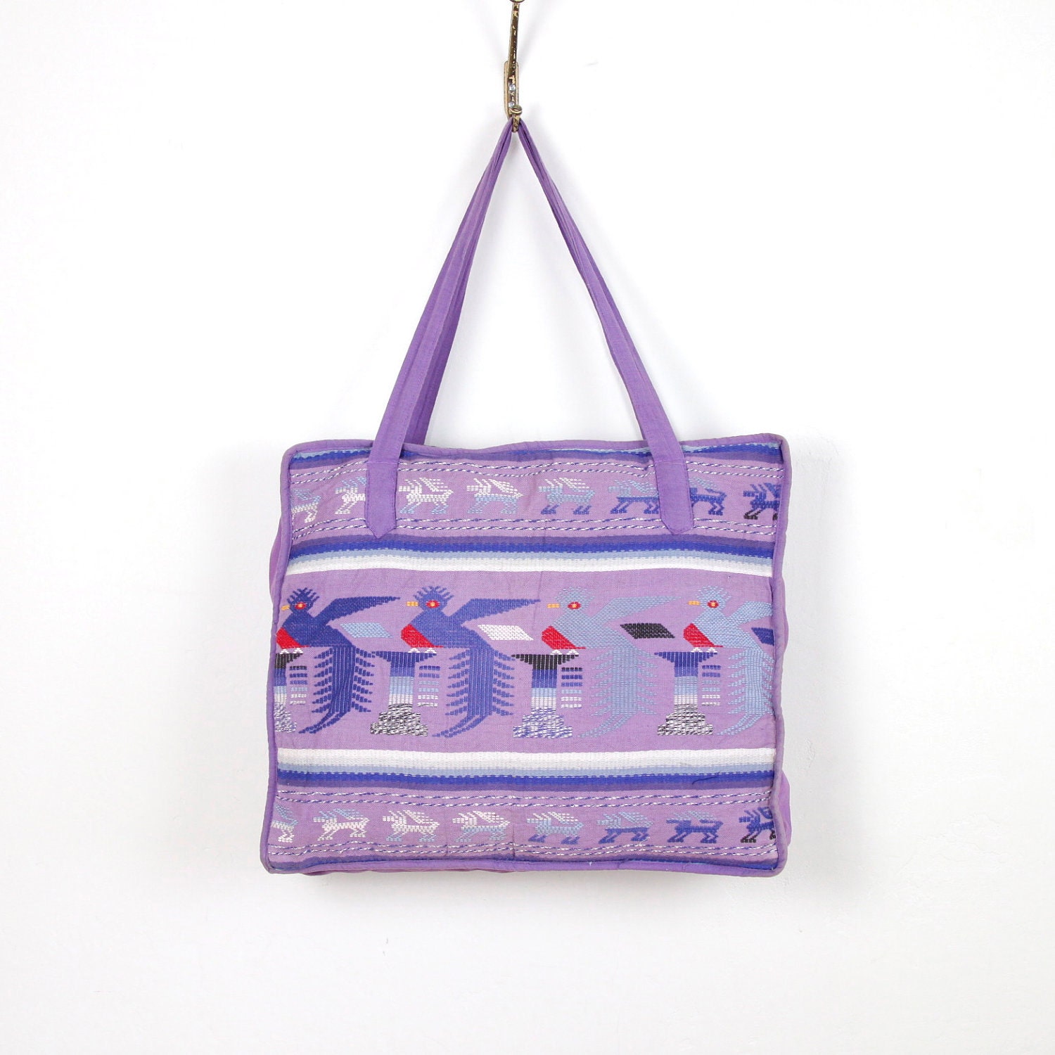 Ethnic Embroidered Textile Travel Bag Vintage