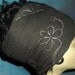 Embroidered Black Shimmer Gauze Goddess Wrap