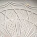 Victorian Glass Compote Drape Stars Pedestal EAPG