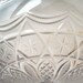 Victorian Glass Compote Drape Stars Pedestal EAPG