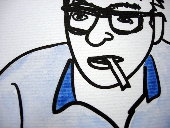 Jean-Luc Godard and Jean Seberg Print