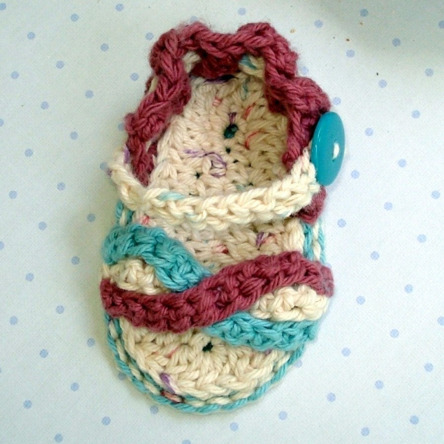Baby Crochet Pattern Twist Sandals Booties PDF 8