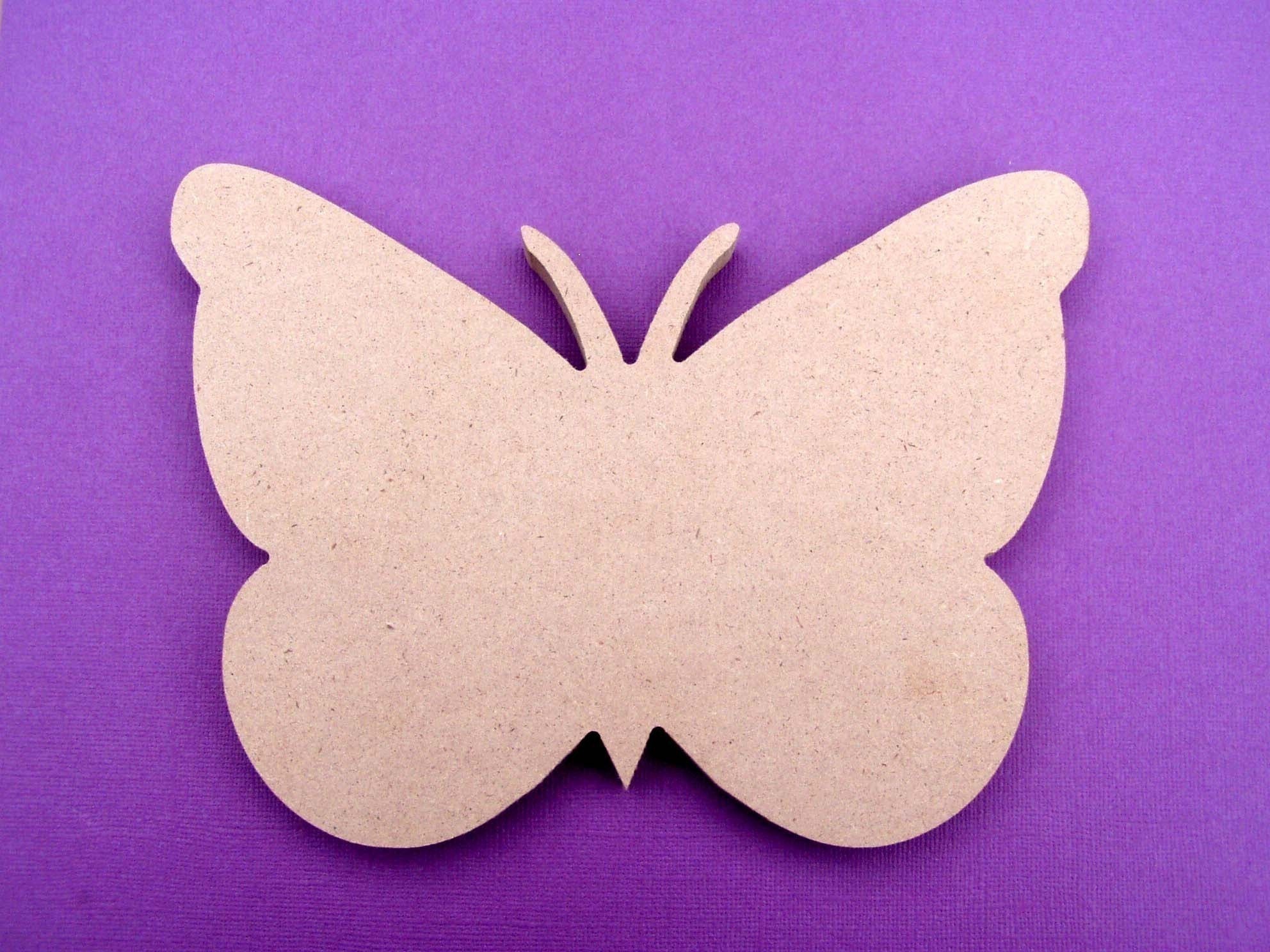 FLUTTERBY 8 inch unfinished MDF shape