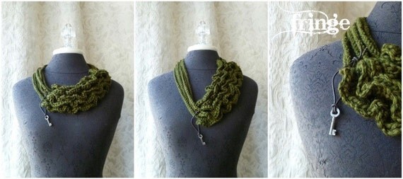 Bustle Collar - Wild West Series. Wearable Fiber Art.