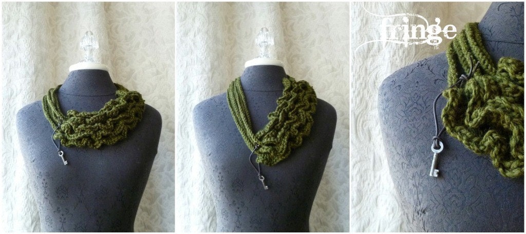 Bustle Collar - Wild West Series. Wearable Fiber Art.