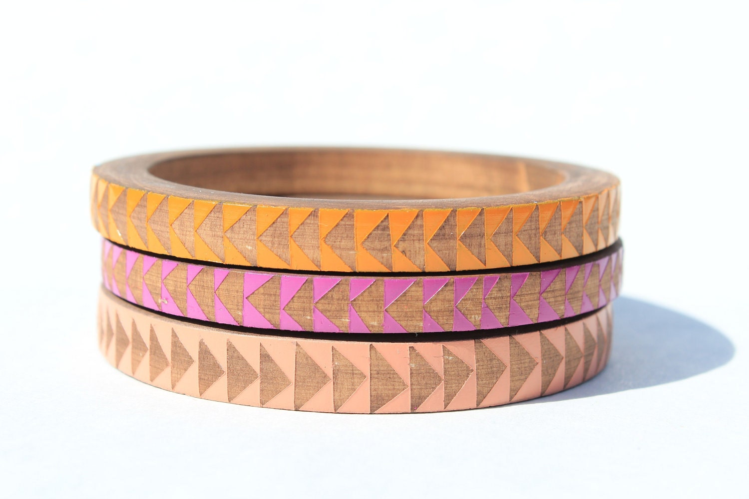 Set of Skinny Bangles- Azealia.- XS-XL