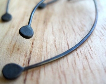 Handmade Silver Earrings - MOBILE, oxidized sterling jewelry, fun movement, contemporary, maryandjane