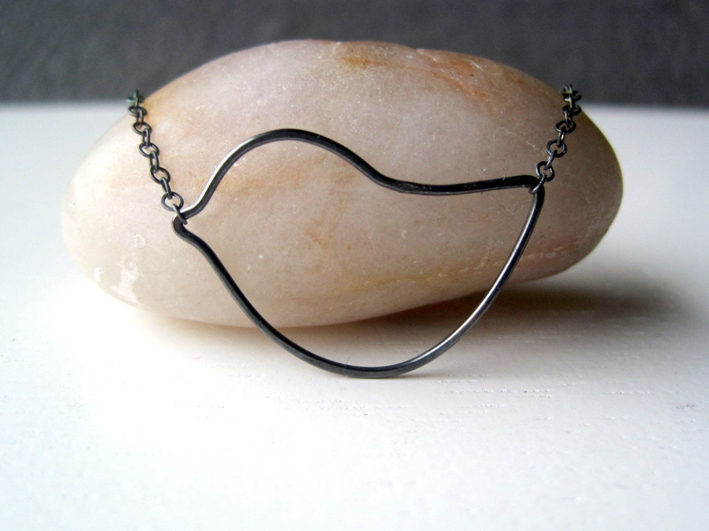 Silver Bird Necklace - sterling necklace, small pendant, oxidized necklace, gift for women, maryandjane etsy