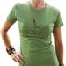 Dachshund & Gnome Women's Graphic Tee-Screen Printed 100% Cotton-Avocado Green-Gift for Women