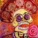 El Mariachi Calavera with Rose 4x6 glossy print
