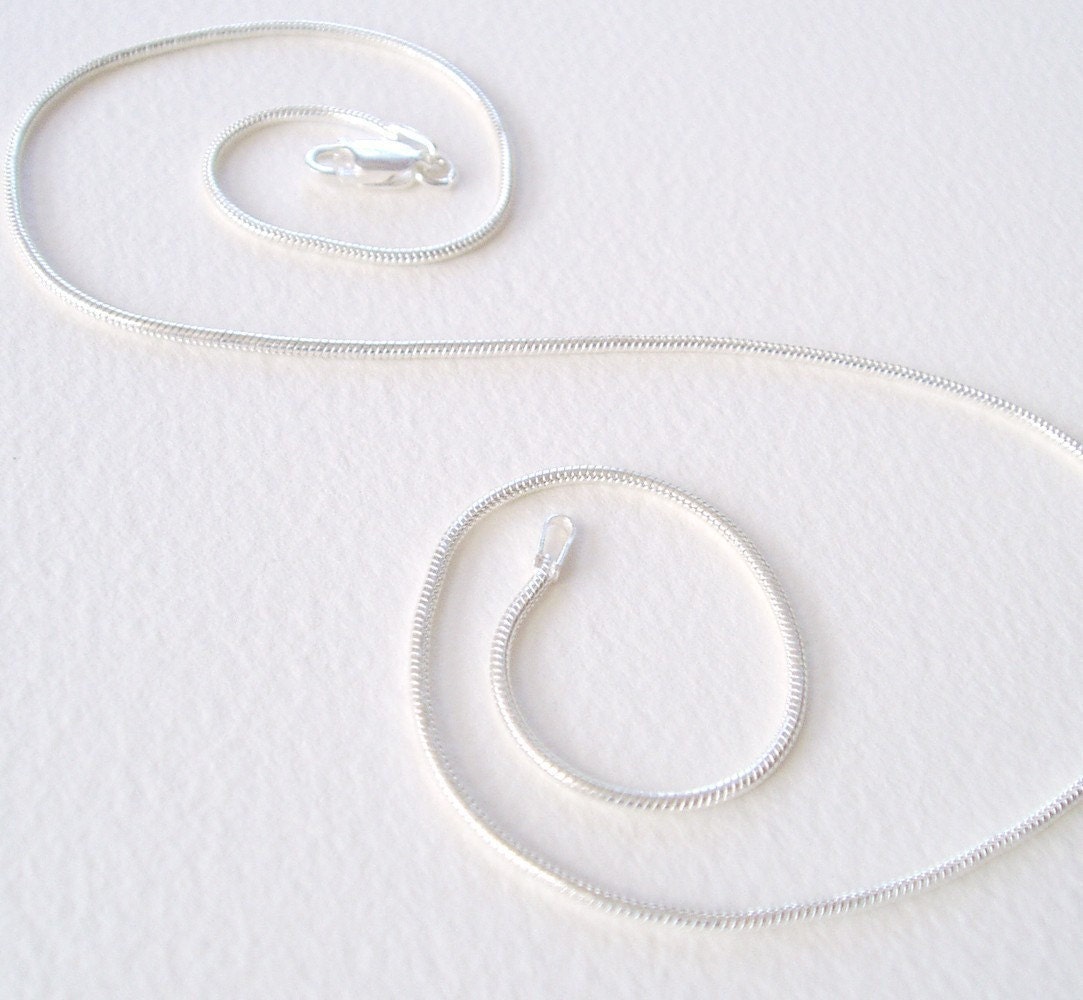 18 Inch Sterling Silver Snake Chain