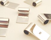 5 Sterling Silver Tube Bails 10 mm Rectangle