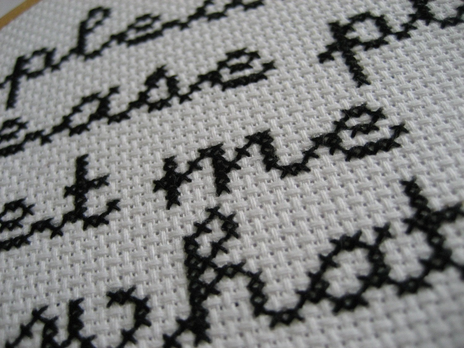 smiths please please please... original embroidery wall art - framed in hoop