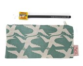 Pencil bag - Cloudbirds in blue sky