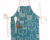 Kids apron - Eep in Blueberry