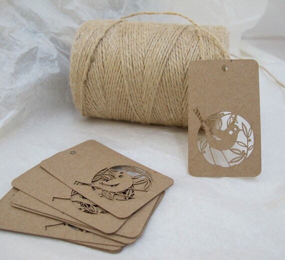 Gift tags - set of 10 Birdie tags