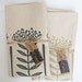 Pincushion table runner - charcoal