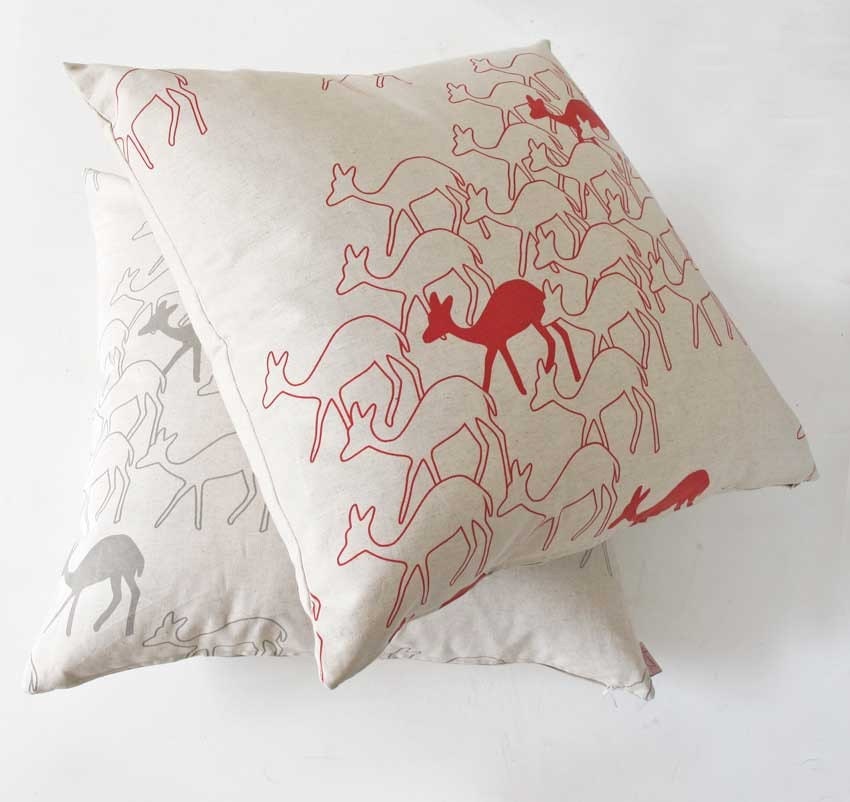 Cushion cover 60x60cm - Duikers, in smoke grey
