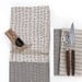 Table Napkin pair  - Abacus, in Pebble Grey